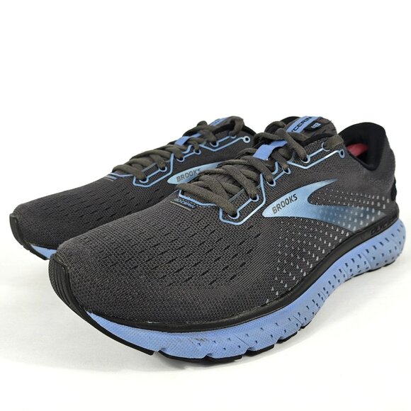 Brooks Glycerin 18 Womens 10.5 1203171B050 Gray Blue Black Running Shoes Cushion - Picture 4 of 16
